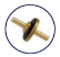 Brass Non-Return Valve (NRV) Eurostop with Metallic Shutter – Model 3506