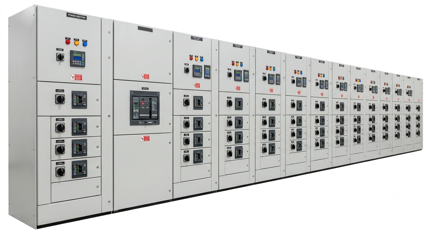 Industrial MCC Panels - Heavy Duty Industrial MCC Panel with Copper Bus Bar (415V)