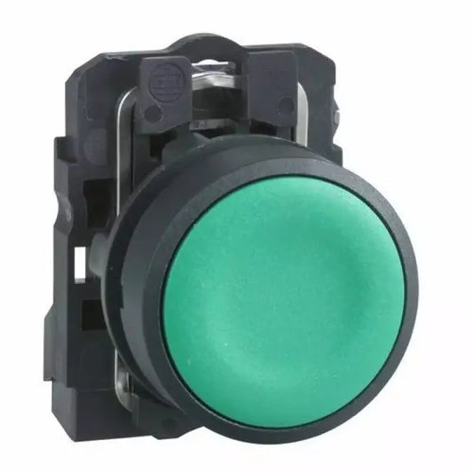 Industrial Green Flush Push Button Control Station Switch (24V / IP55)